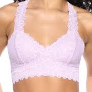 Aerie lace halter  bralette purple bra size M